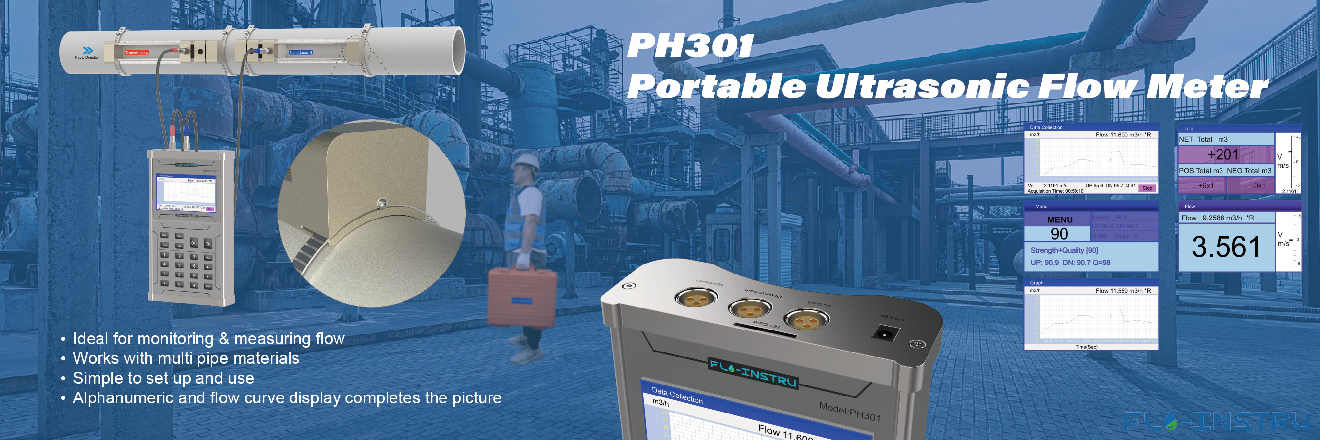 Kalite Sıkıştırmalı ultrasonik akışölçer fabrika